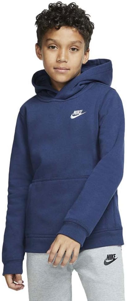 Nike Boy's NSW Pull Over Hoodie Club for Warm Coverage and Style