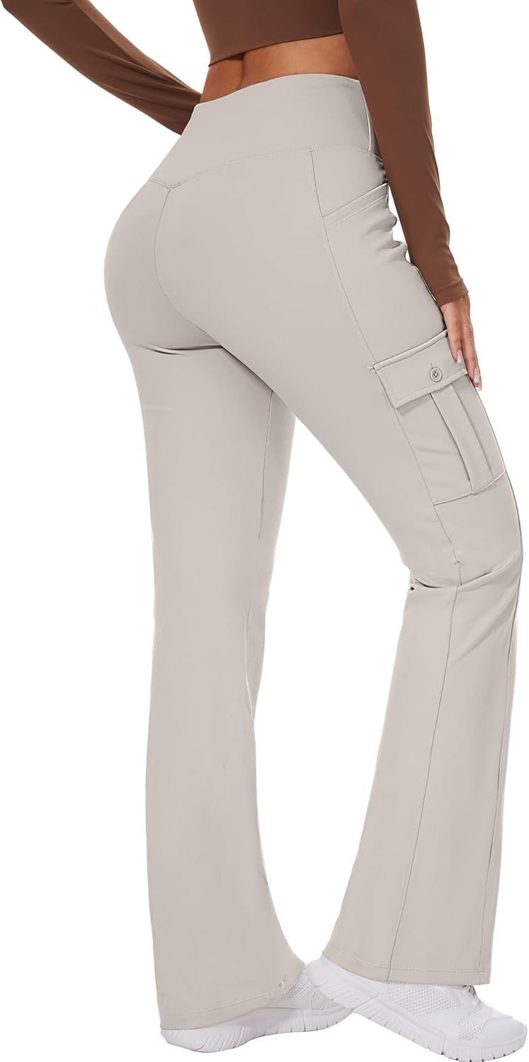 Yoga Flare Leggings for Women with 6 Pockets and Comfort