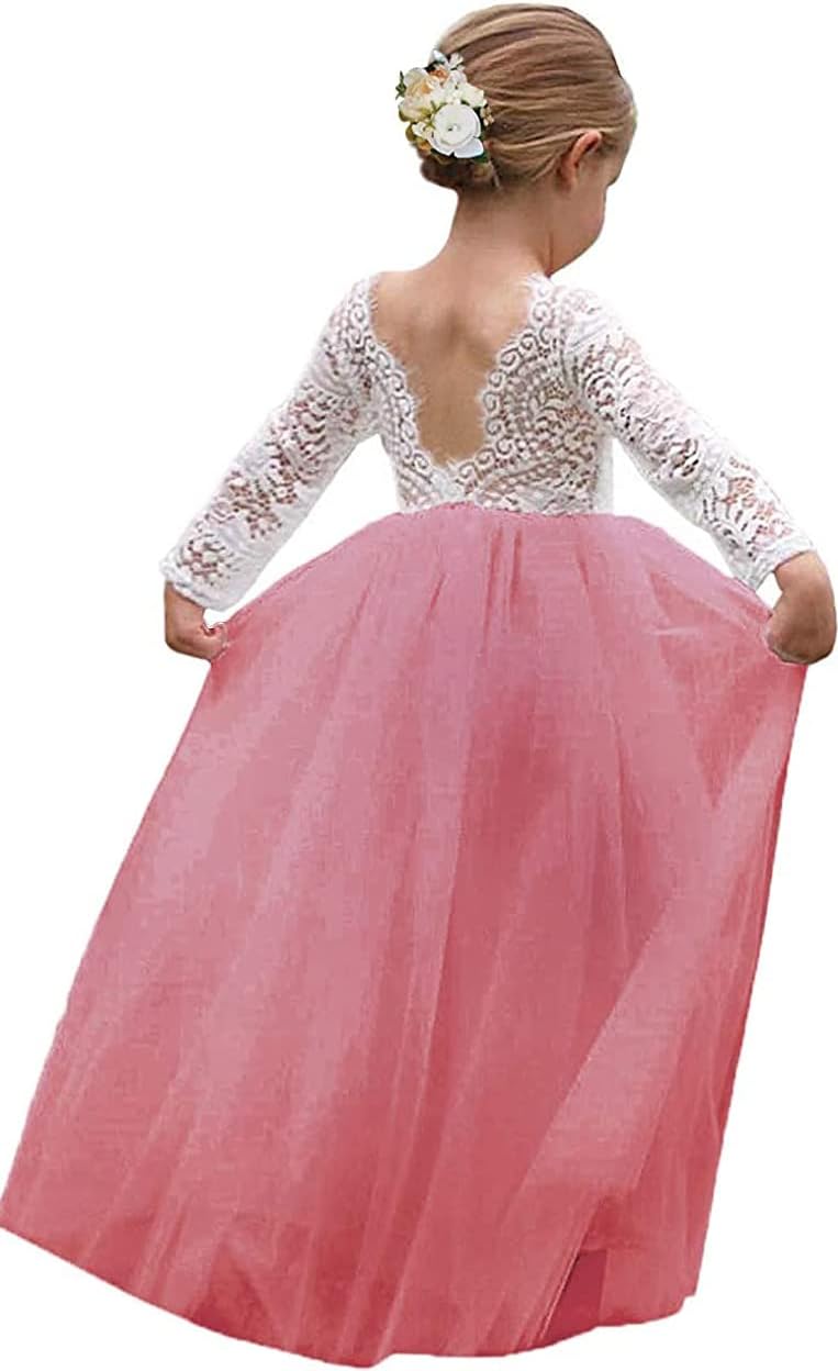 Topmaker Flower Girl Dress for Toddler Girls, Perfect for Weddings