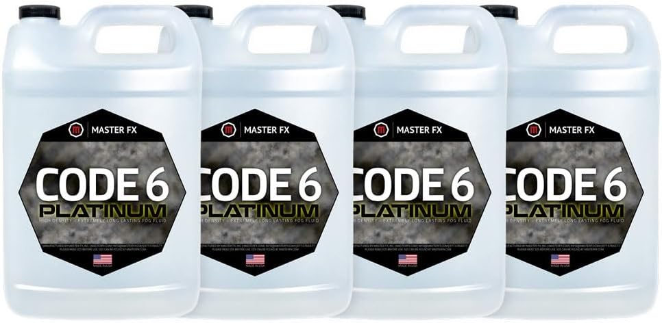 Master FX Code 6 Platinum Fog Juice for High Output Foggers