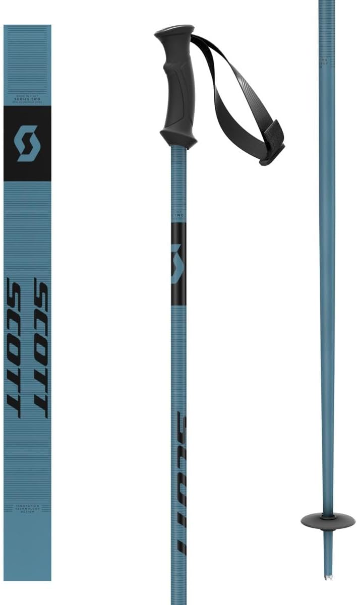 SCOTT 540 Pro Ski Poles Blue 130cm 2024 - Lightweight Performance