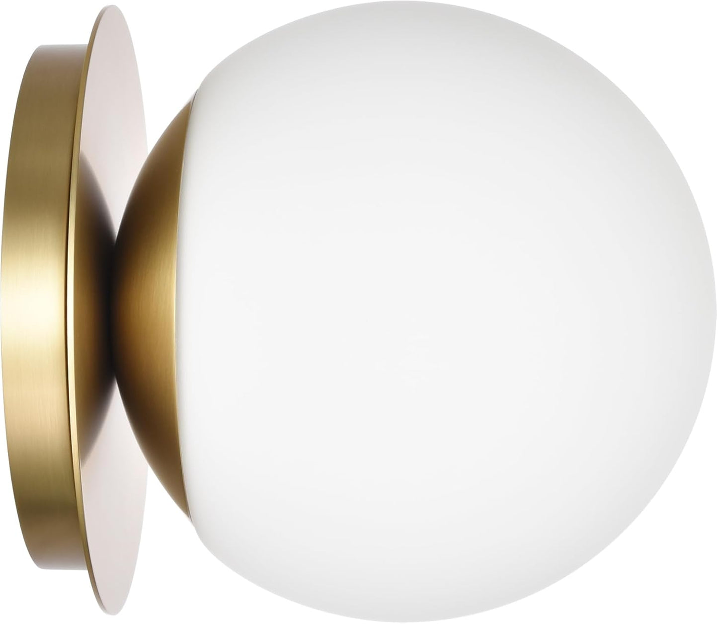 Modern Globe Wall Sconce in Aged Brass for Any Room Lighting