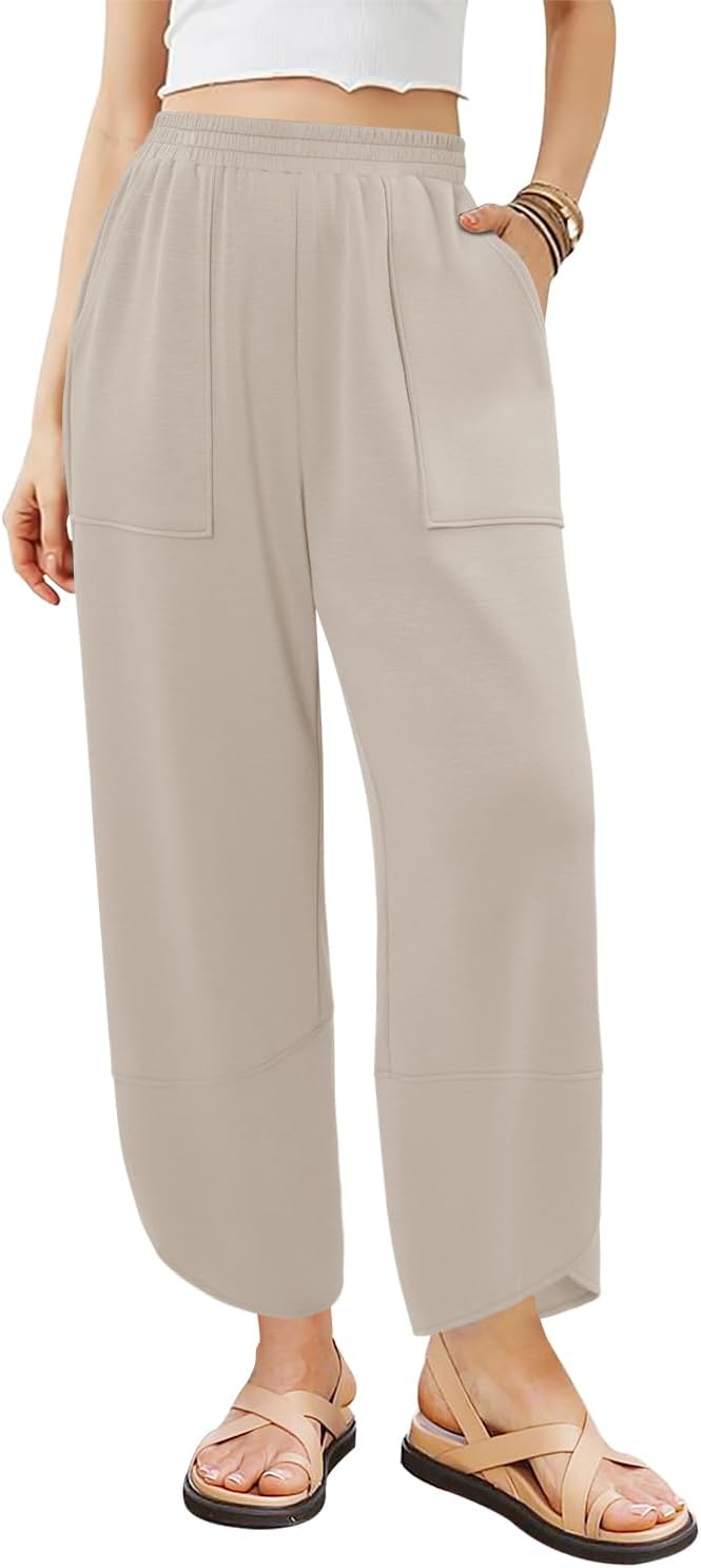 Angerella Womens Baggy Wide Leg Pants for Stylish Comfort