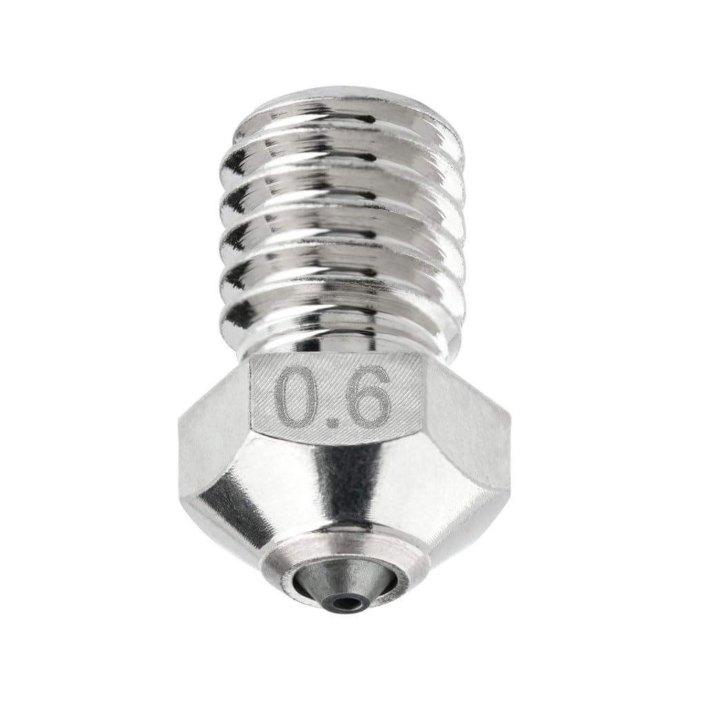 Tungsten Carbide Nozzle 0.6mm for E3D V6 Hotend and More