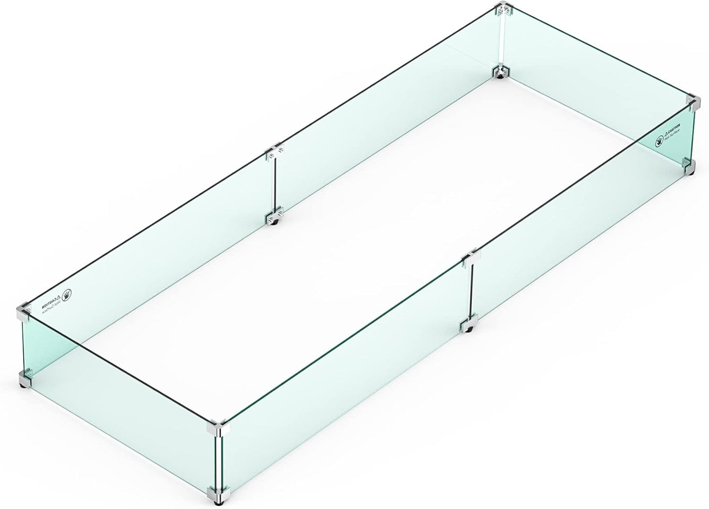 Skyflame Fire Pit Wind Guard - Clear Tempered Glass Set