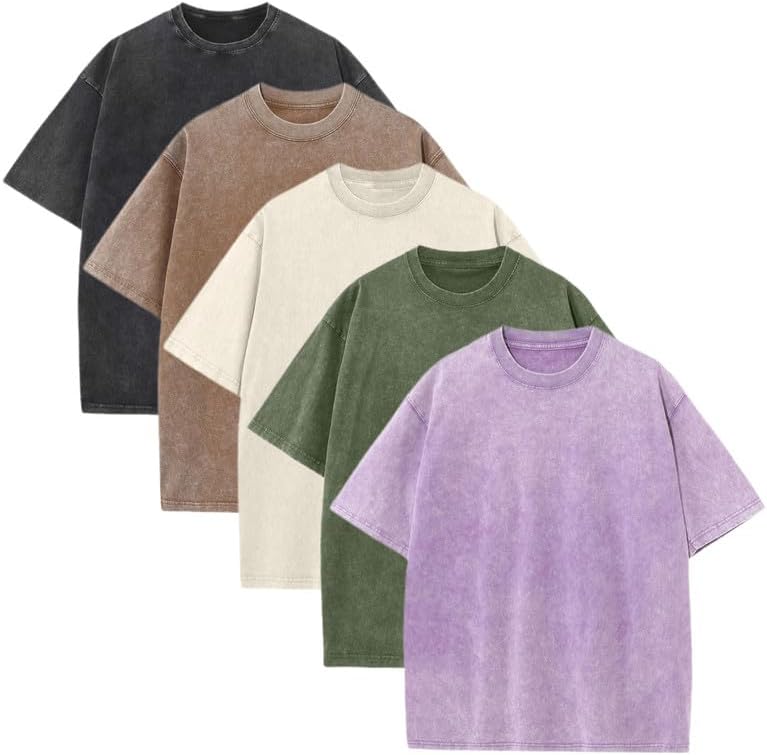 Unisex Cotton Crew T Shirts Pack for Casual and Sports Wear