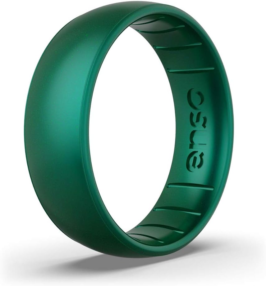 Enso Classic Birthstone Silicone Ring for Unisex Weddings