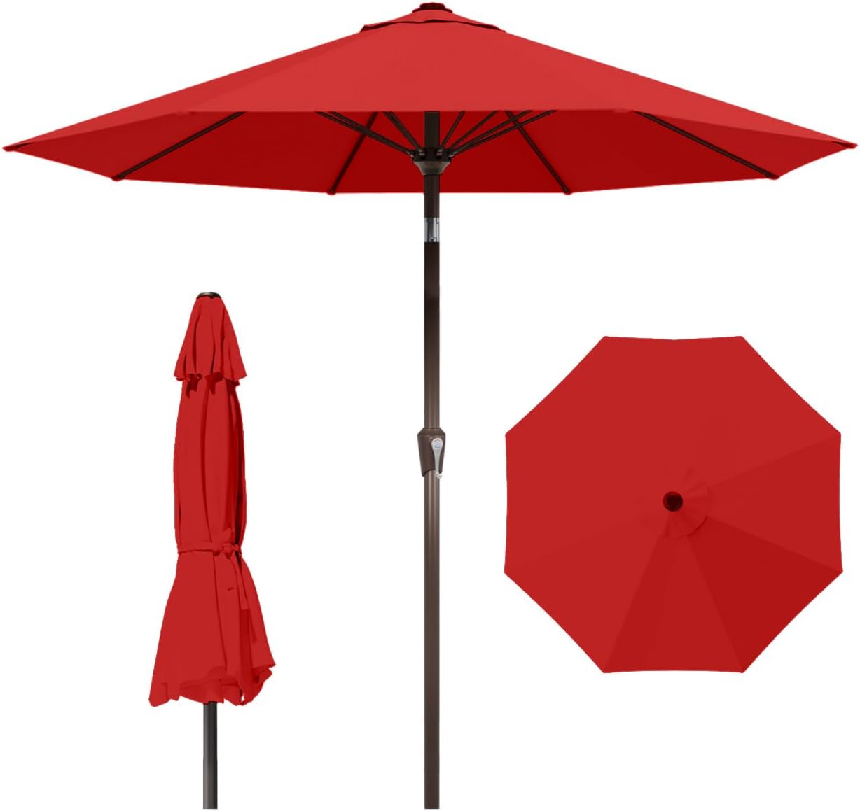 10FT Patio Umbrella with Crank and Tilt for Outdoor Spaces