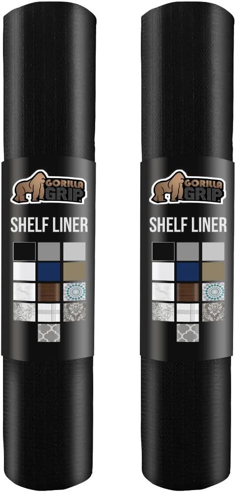 GORILLA GRIP Slip Resistant Drawer and Shelf Liner 2 Pack