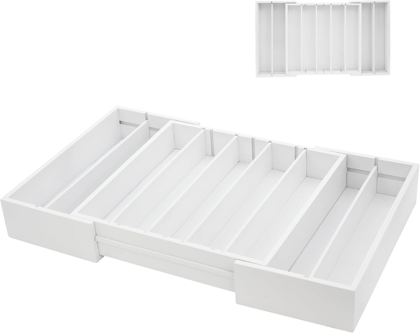 MinBoo Bamboo Drawer Organizer for Coffee Pods and Tea Bags