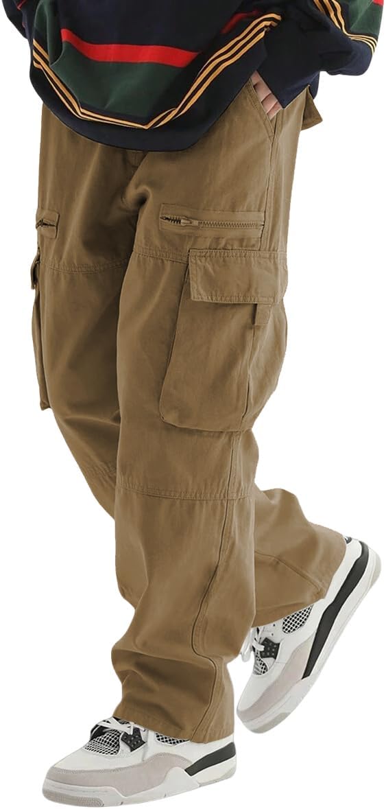 ZAFUL Men's Wild Cargo Pants for Casual Hiking and Style