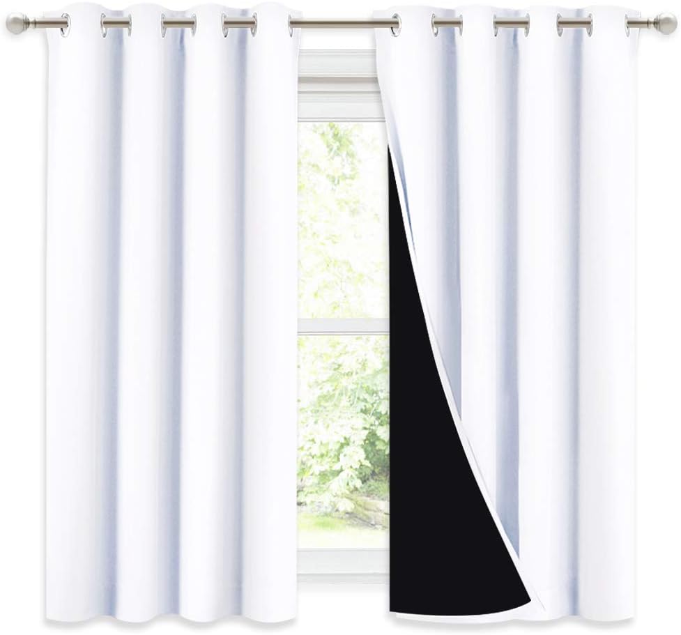 NICETOWN 100% Blackout Curtains for Complete Light Control