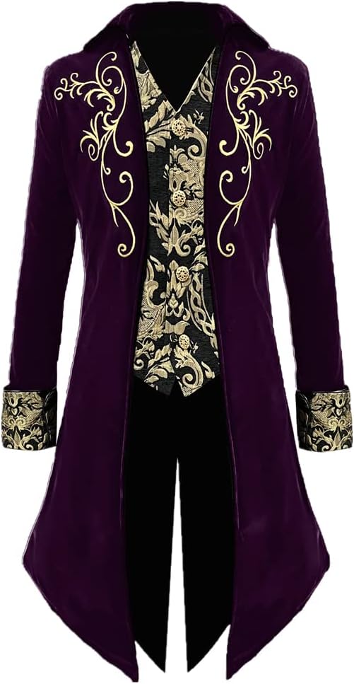 Apocrypha Mens Medieval Steampunk Tailcoat for Unique Costumes
