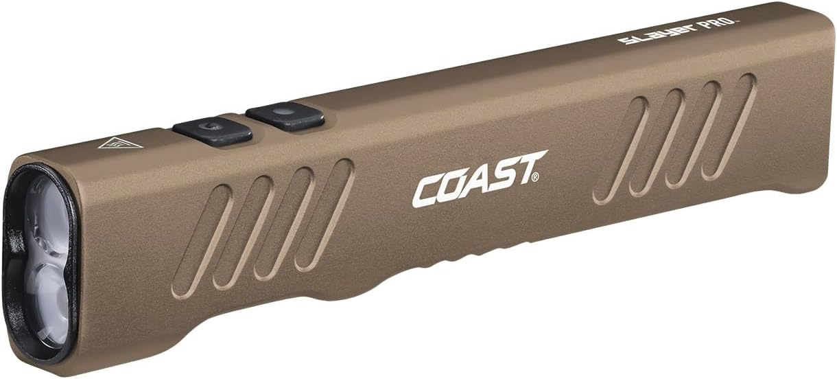 Coast Slayer 1150 Lumen Rechargeable LED Flashlight with Clip