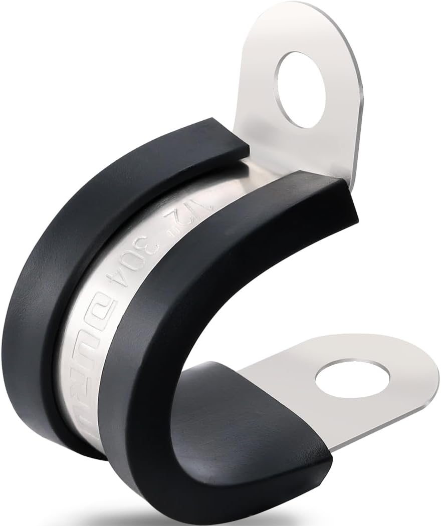 100PCS 1/2 Inch Stainless Steel Cable Clamps for Versatile Use
