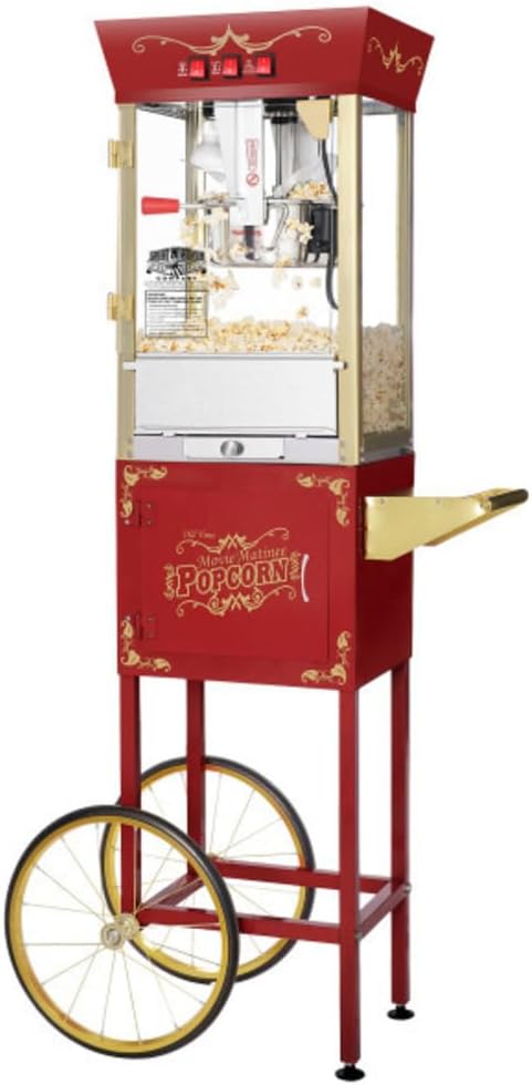Matinee Popcorn Machine - Stainless-Steel Kettle & Accessories