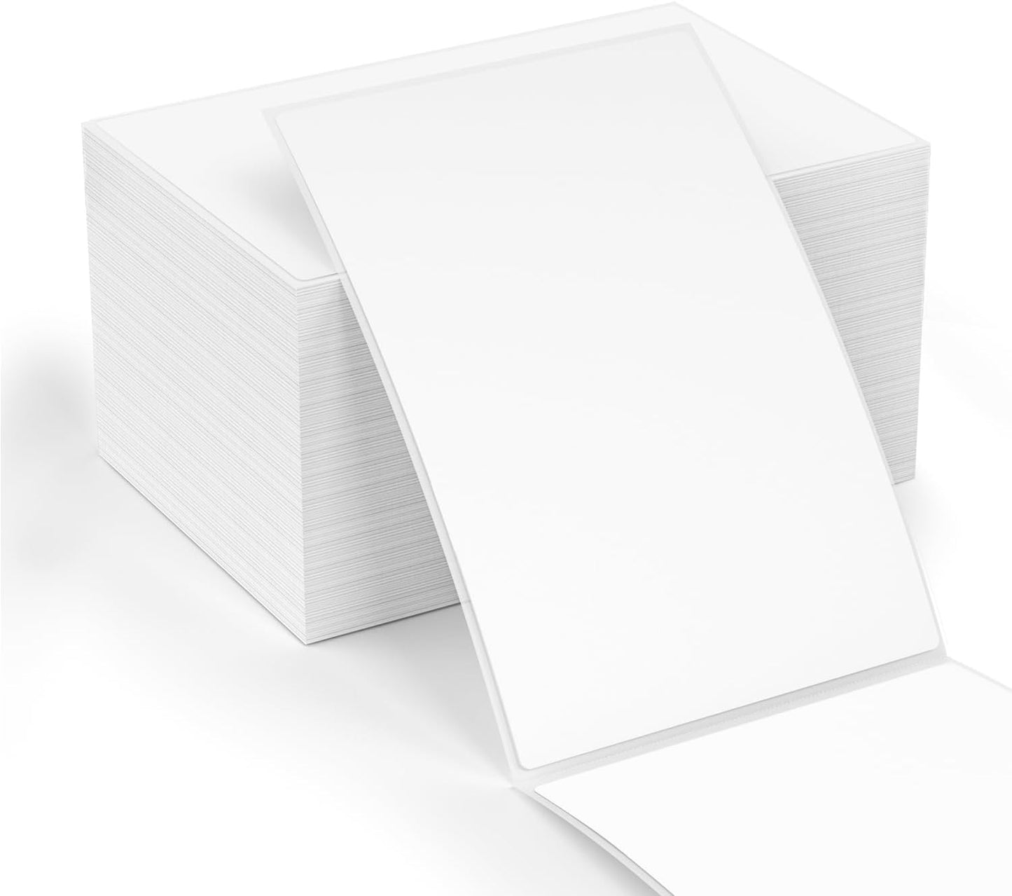 500 Self-Adhesive Thermal Shipping Labels for Fanfold Printers