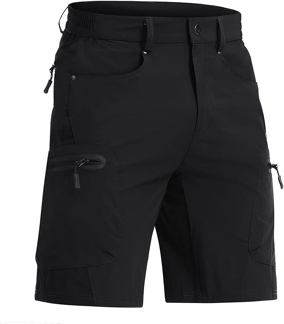 CRYSULLY Men's Hiking Cargo Shorts Lightweight Quick Dry Design
