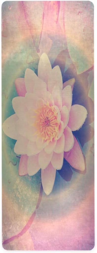 Lotus Flower Yoga Mat: Non-Slip & Eco-Friendly