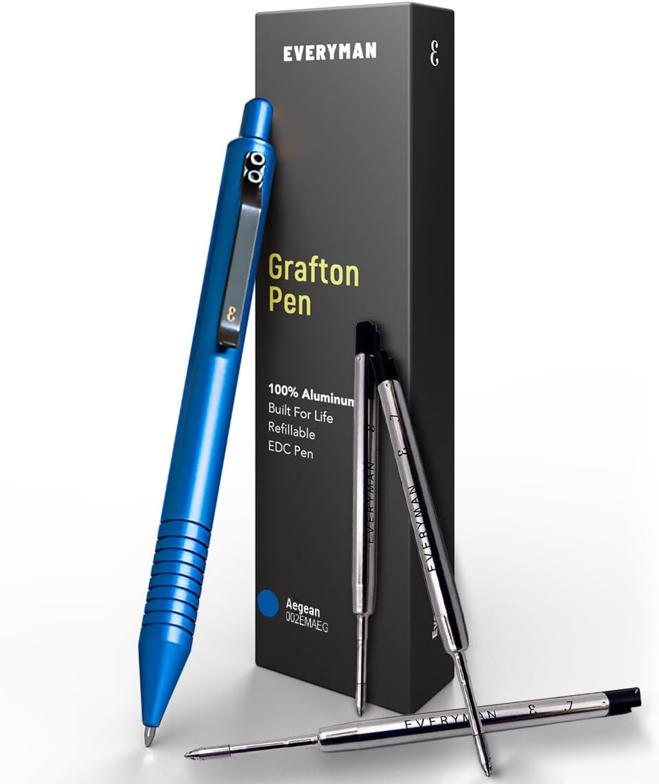 Everyman Grafton Gel Ink Pen Bundle for Smooth Writing EDC