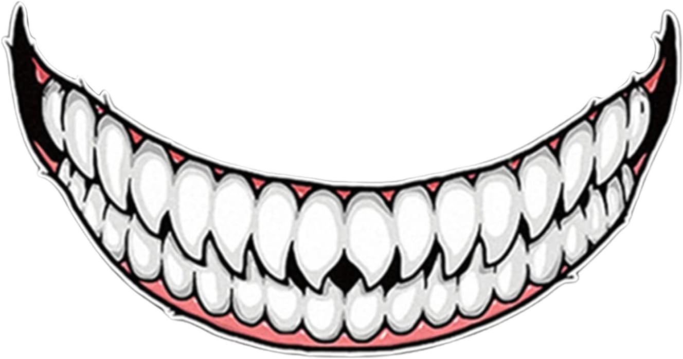 Smile On Any Ride - Shark Teeth Helmet & Car Decals
