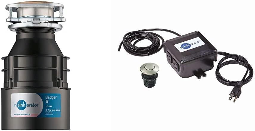 InSinkErator Badger 5 Garbage Disposal with SinkTop Switch Bundle