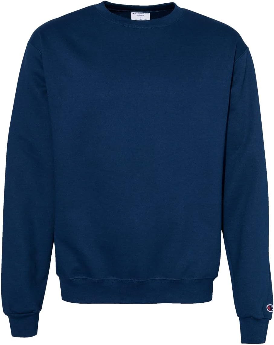 Champion Men's Powerblend Sweatshirt S- Late Night Blue- Warm & Stylish