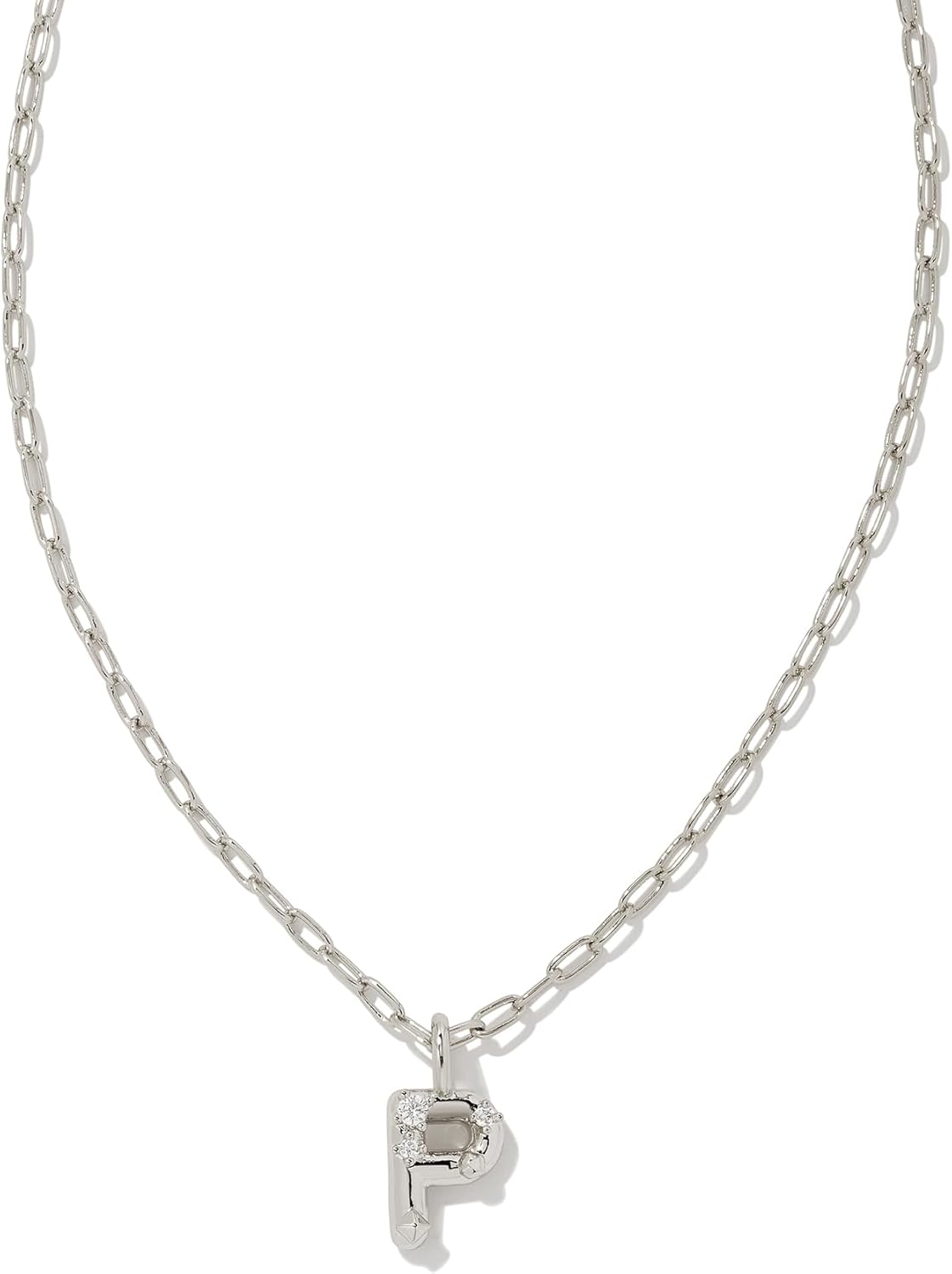 Kendra Scott Crystal Letter Short Pendant Necklace for Women