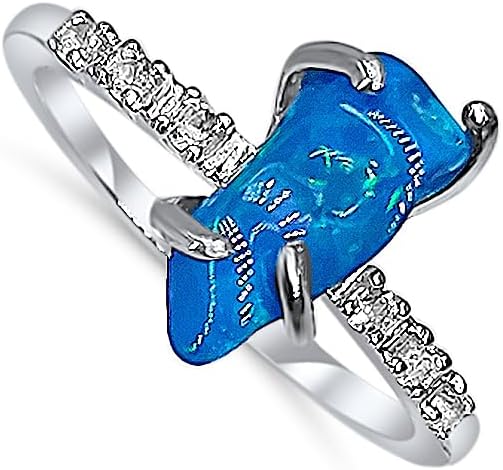 Real Raw Crystal Dainty Ring in White Gold for Birthstone Gifts