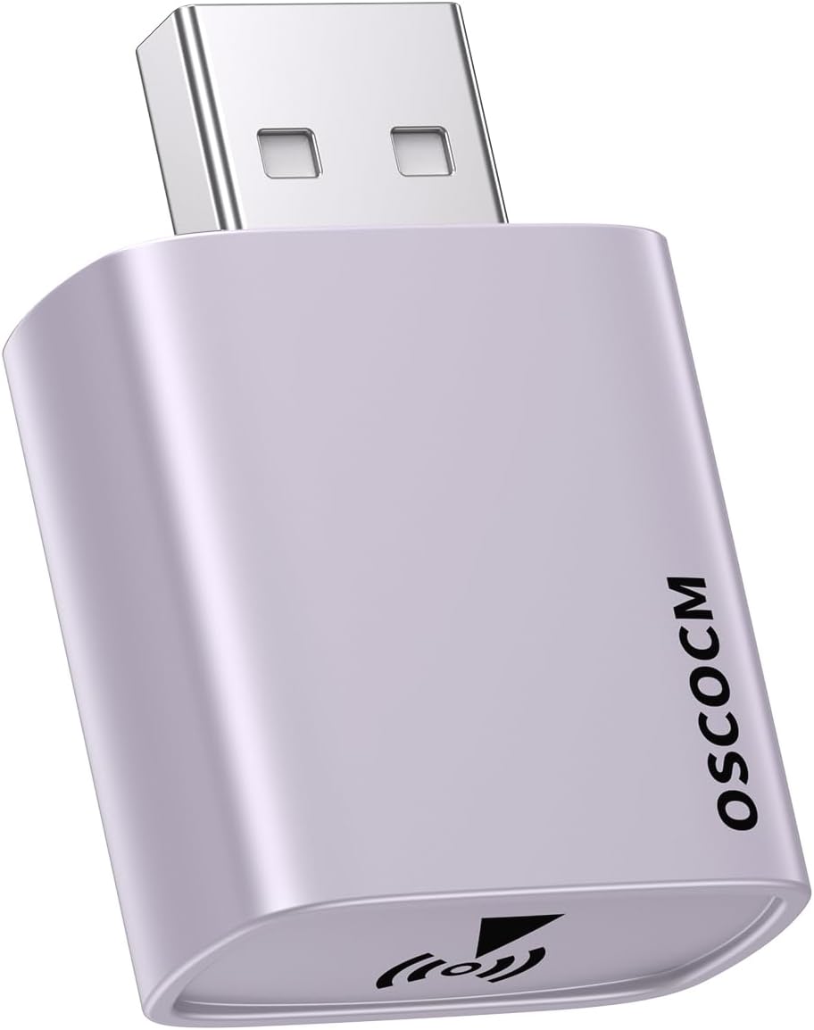 Low Lag Mini CarPlay Adapter for iPhone in Pink