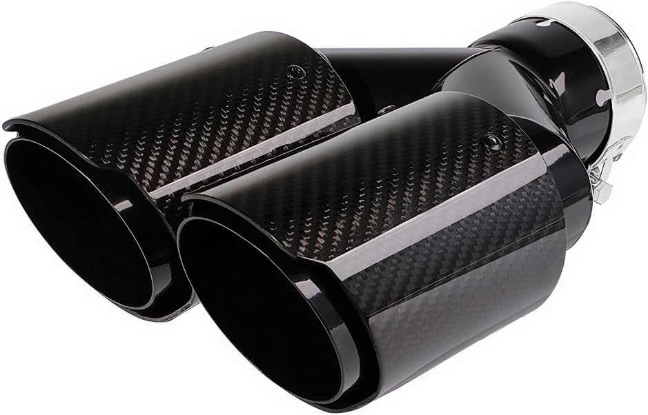 Carbon Fiber Exhaust Tips for 2.5 Inlet to Dual 3.5 Outlet