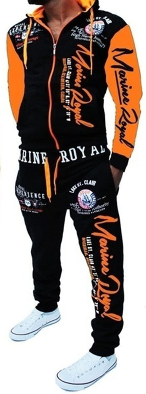 HHGKED Men's Casual Tracksuit Set for Gym and Daily Wear
