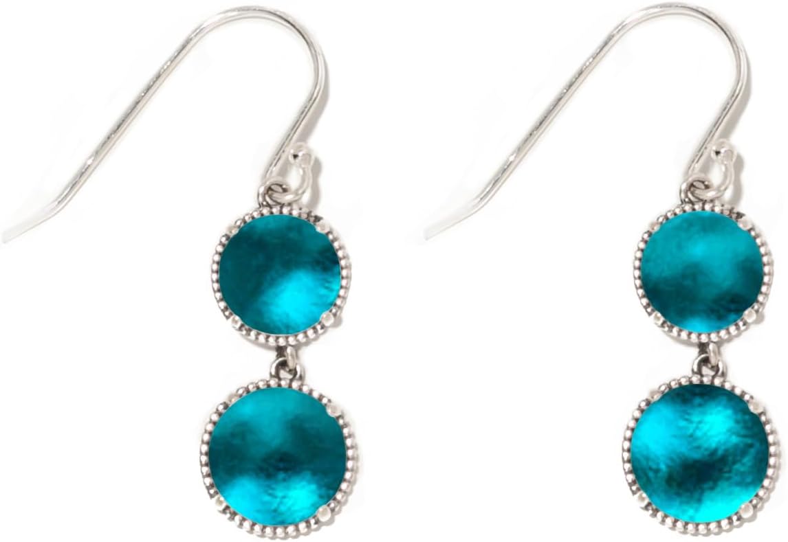 Handmade Vintage Double Take Earrings with Recycled Glass Charm