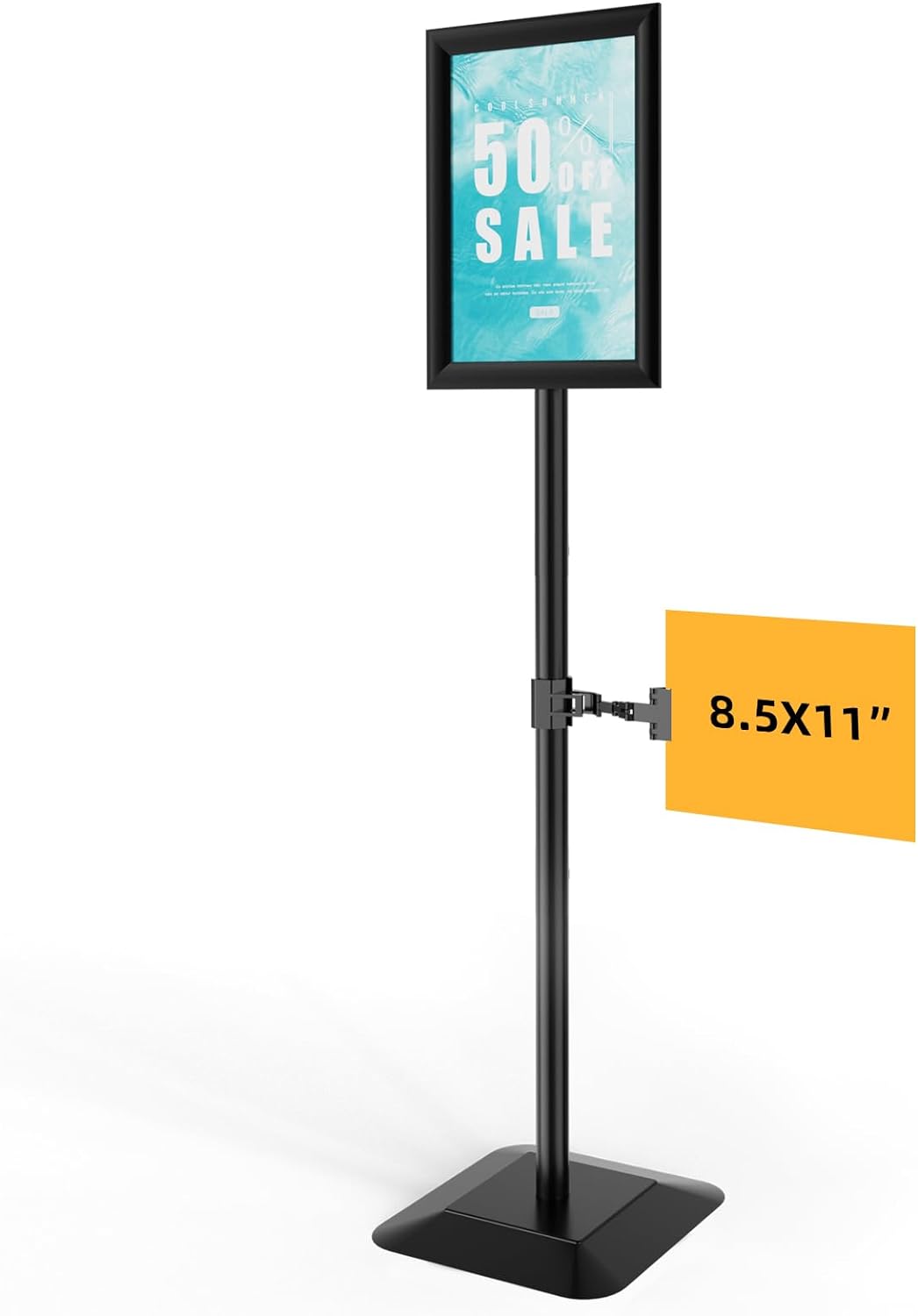 Adjustable Sign Stand for Display with Heavy Duty Base Design