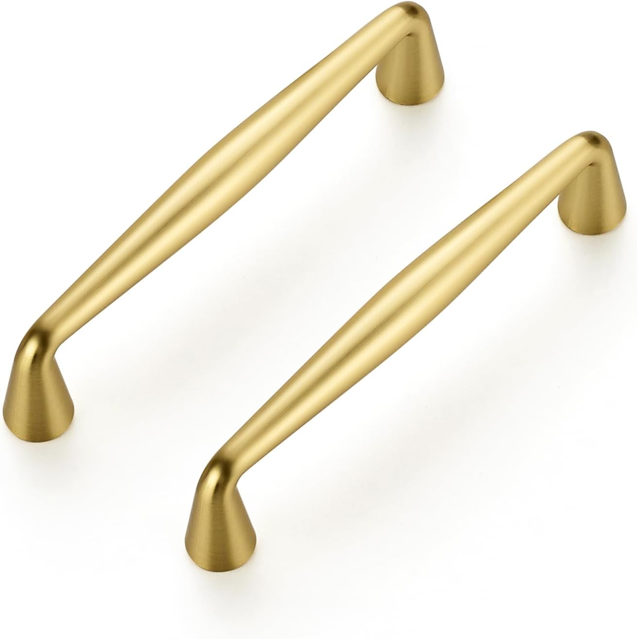 Brushed Brass Kitchen Cabinet Handles by Ravinte - 20 Pack
