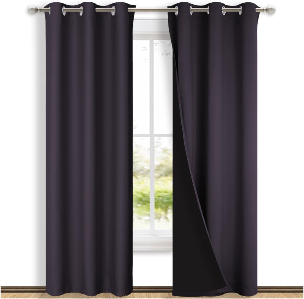 NICETOWN Blackout Curtains for Total Light Blocking and Privacy