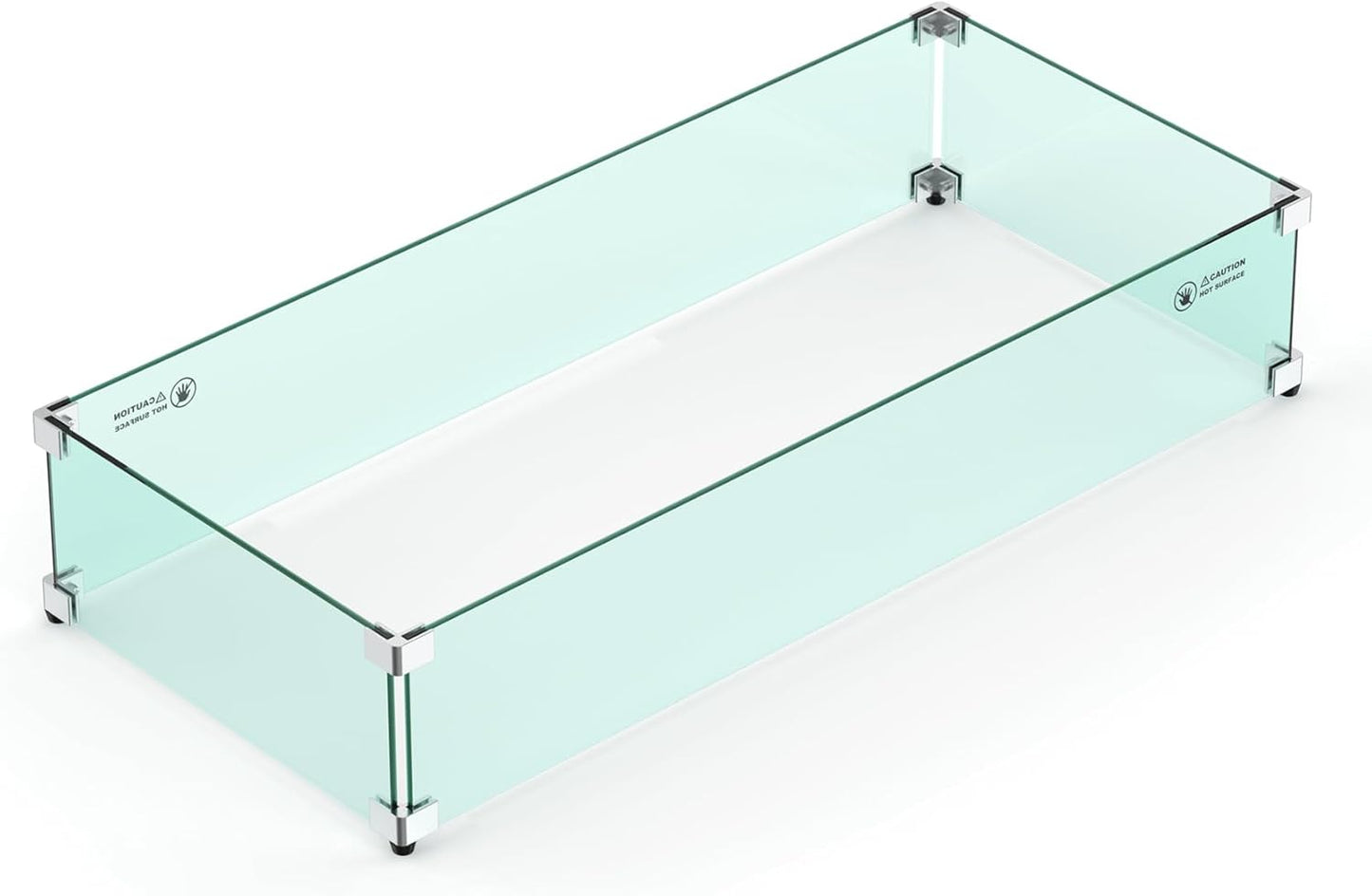 Skyflame 36 X 16 Rectangular Fire Pit Glass Wind Guard Review