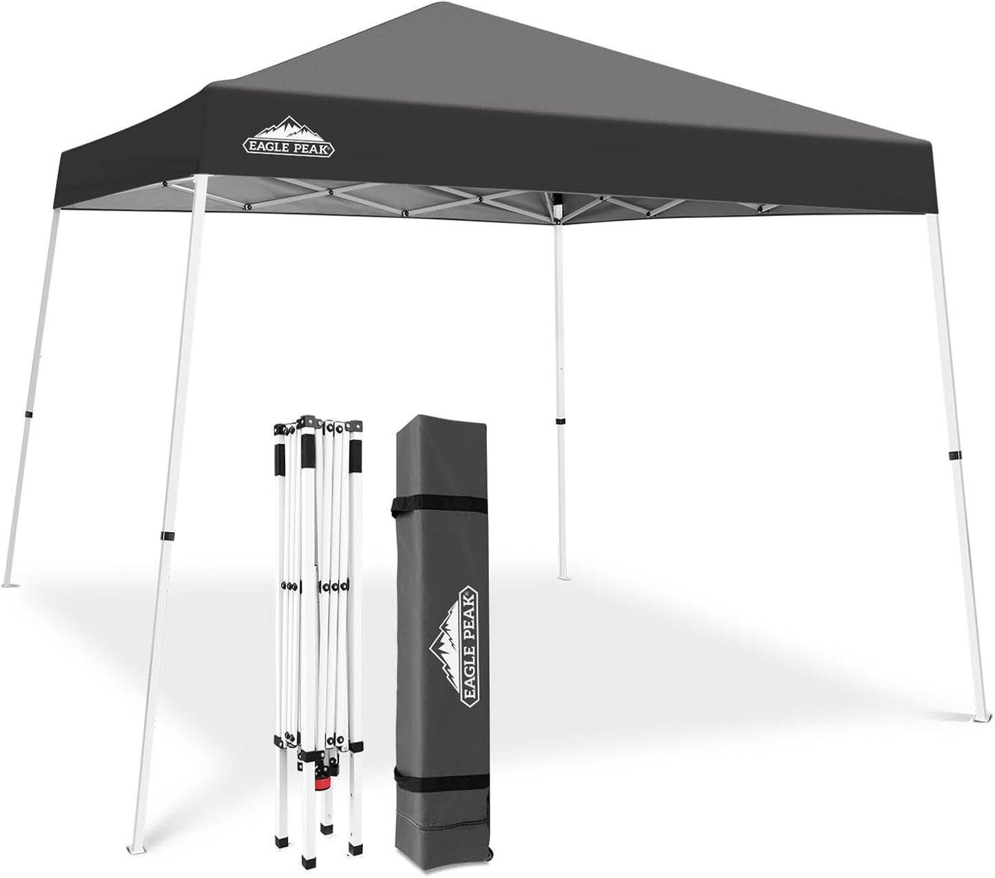 EAGLE PEAK 10x10 Slant Leg Pop-up Canopy Tent for Easy Setup