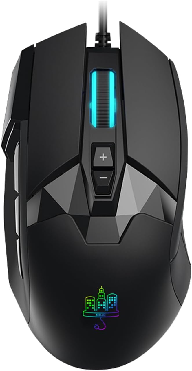 MOJO Pro Performance Silent Gaming Mouse with 9 Programmable Buttons
