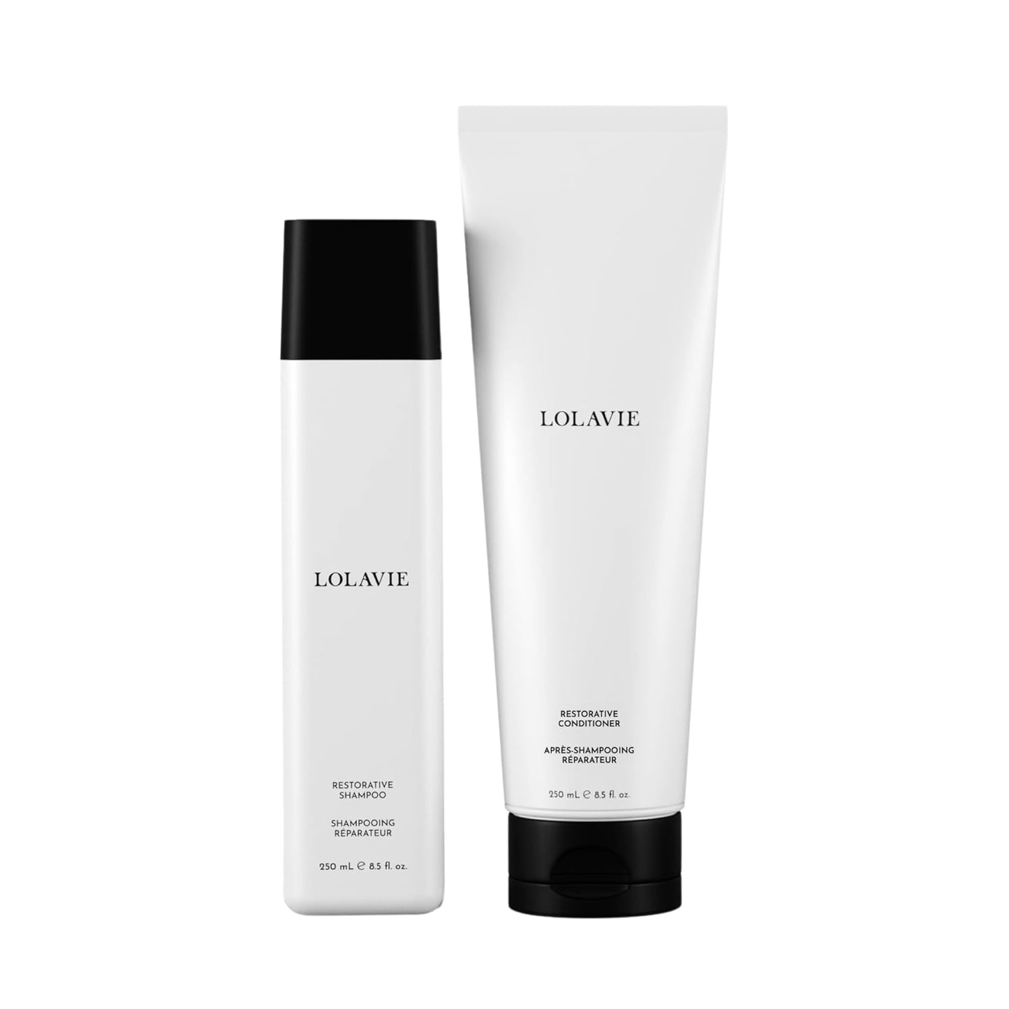 LolaVie Restorative Shampoo & Conditioner Bundle for All Hair Types
