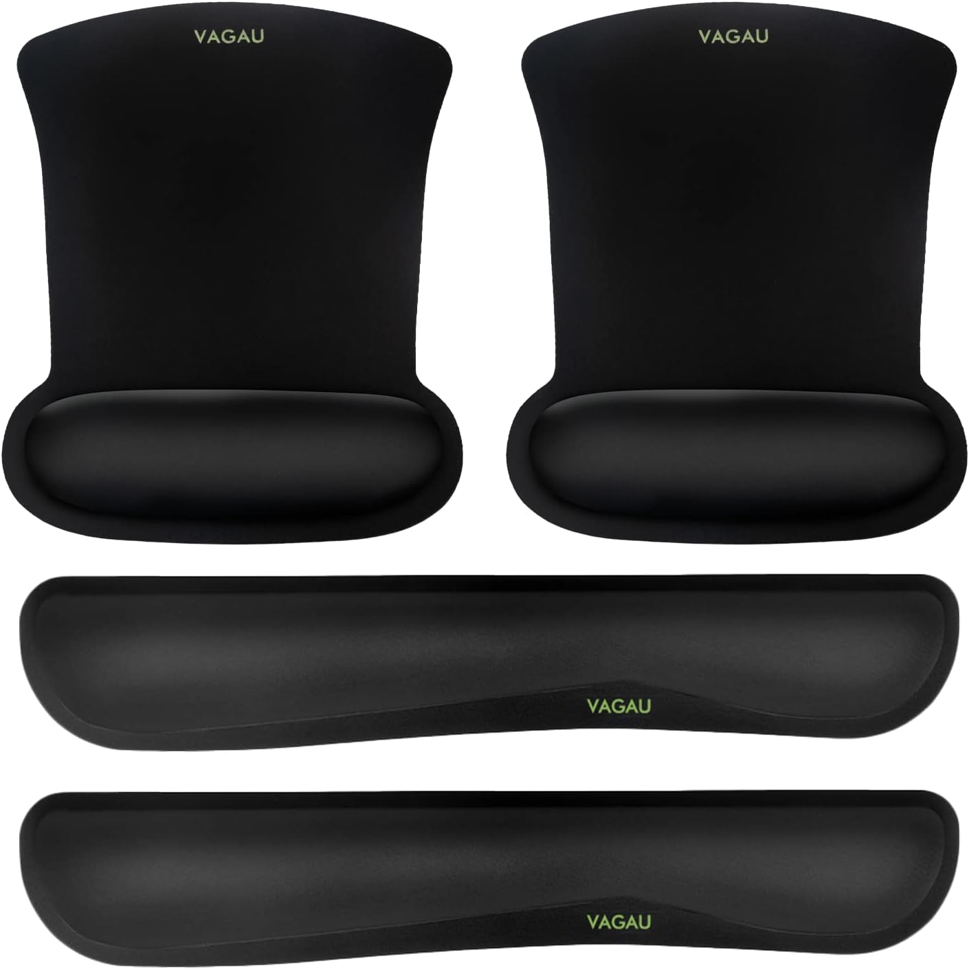 VAGAU Ergonomic Keyboard & Mouse Wrist Support Set - Pain Relief & Comfort