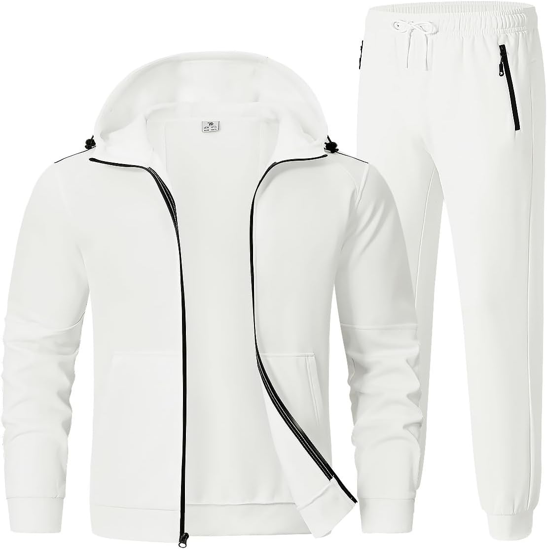 Rdruko Men's Fleece Sweat Track Suit for Winter Workouts