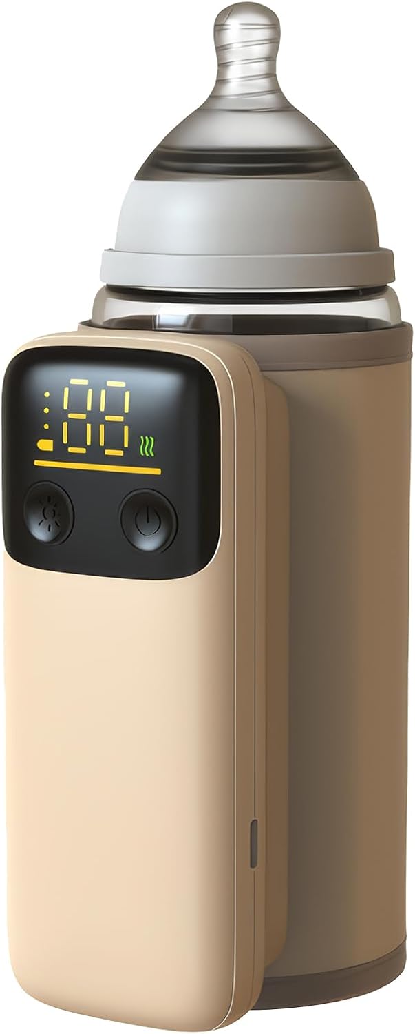 Fast Heat AGWIM Portable Bottle Warmer - Leak-proof & Nightlight