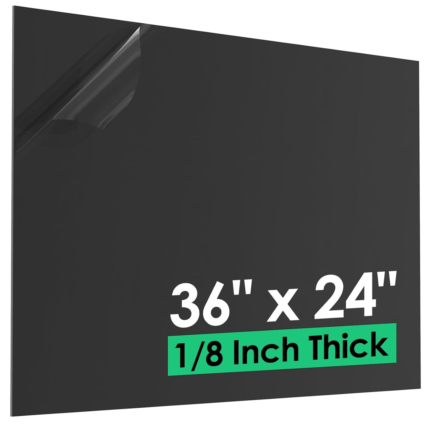 CREGEAR ABS Plastic Sheet 1/8in x 36in x 24in for Crafts