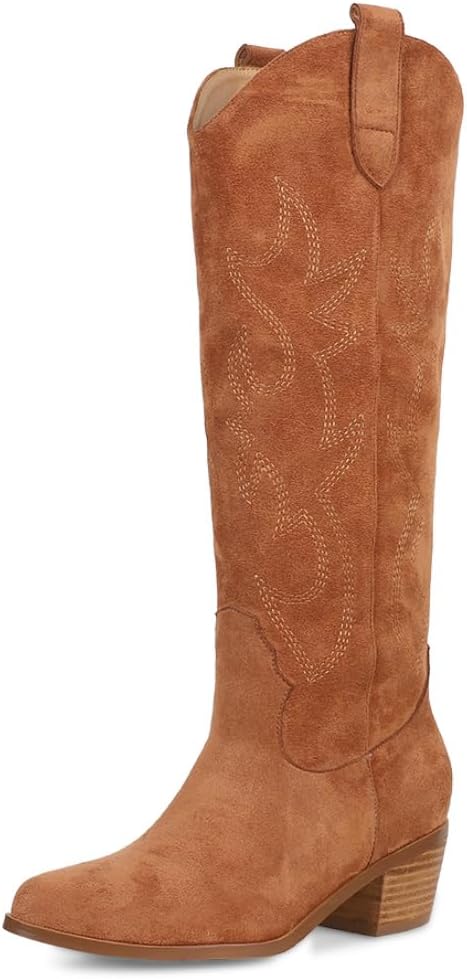 Erocalli White Cowgirl Boot for Women - Stylish Knee High Boots