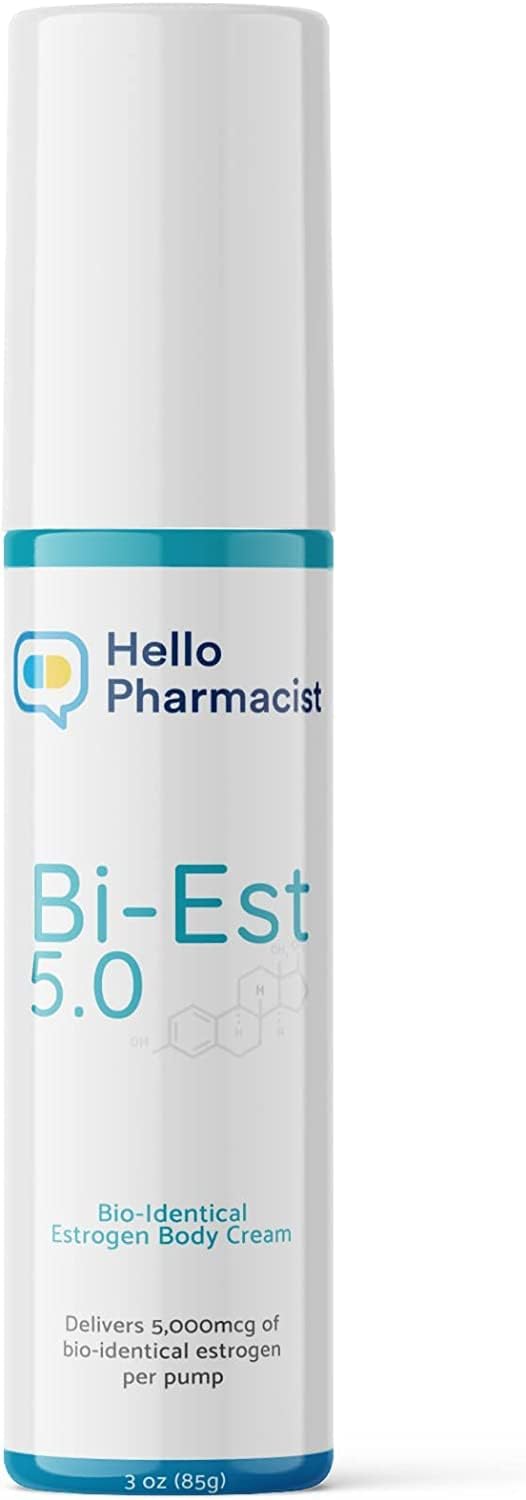 Bioidentical Bi-EST 5.0 Estrogen Cream for Menopause Relief