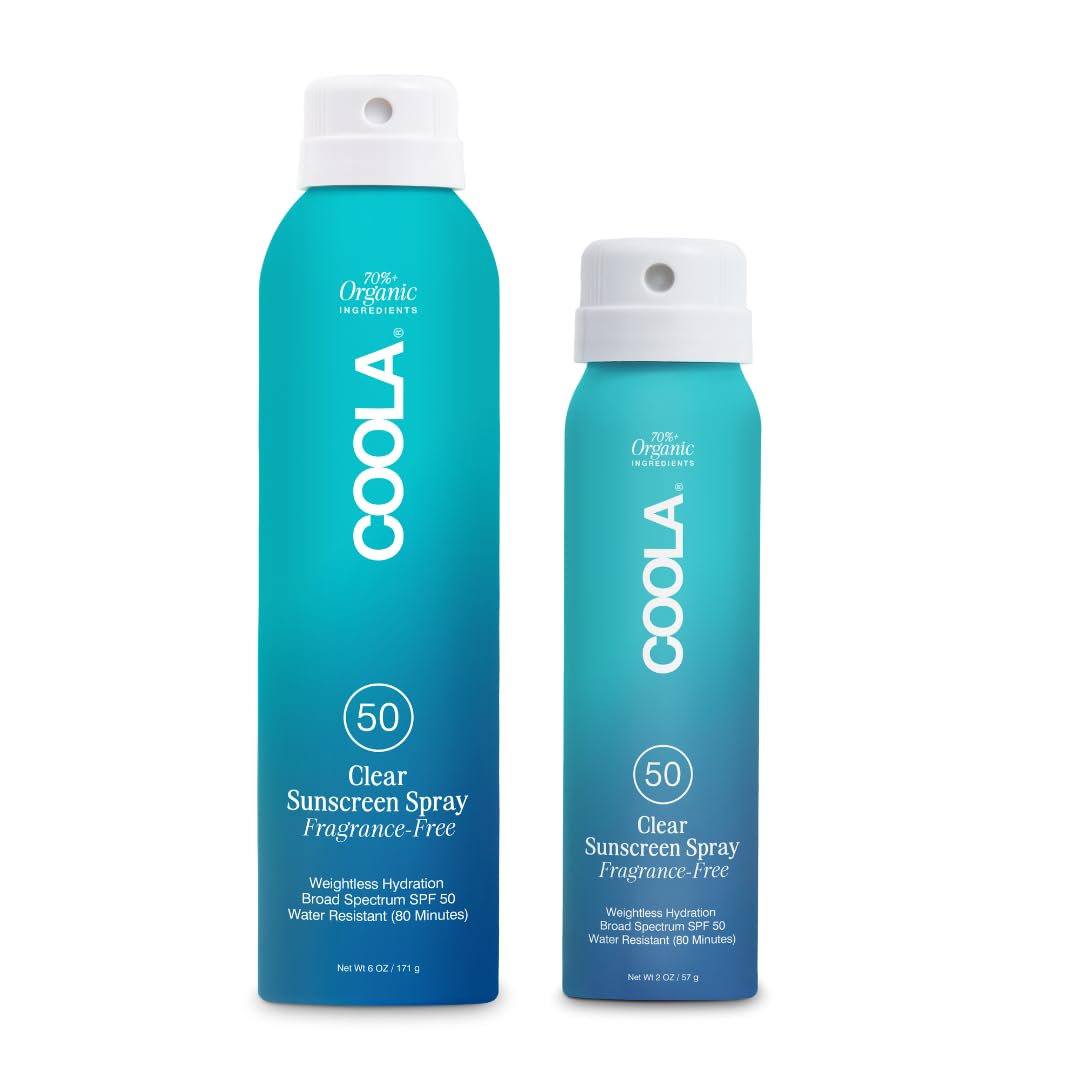 COOLA Organic Sunscreen SPF 50 Sunblock Spray for Daily Use