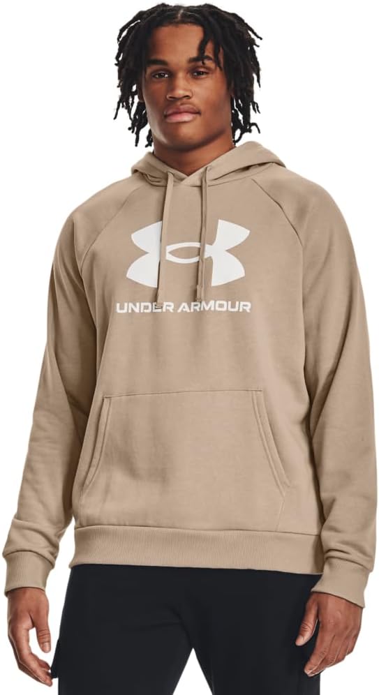 Under Armour Men's Rival Fleece Logo Hoodie for Comfort