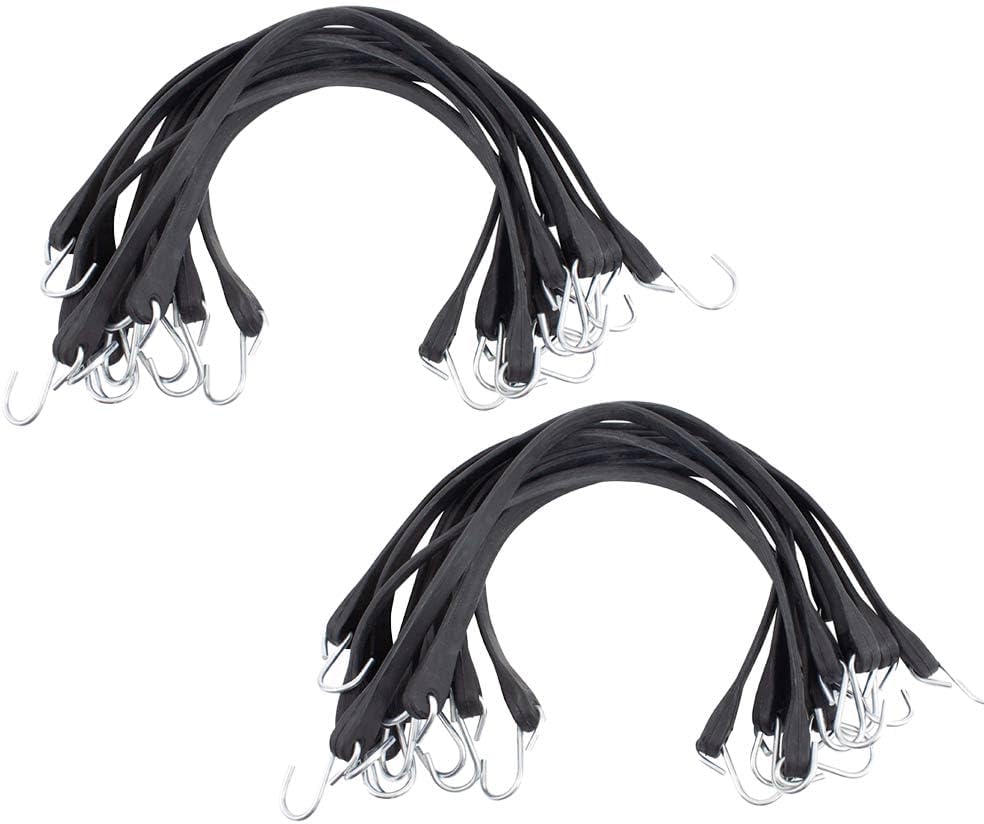 15 Inch Natural Rubber Tarp Bungee Straps for Heavy Duty Use
