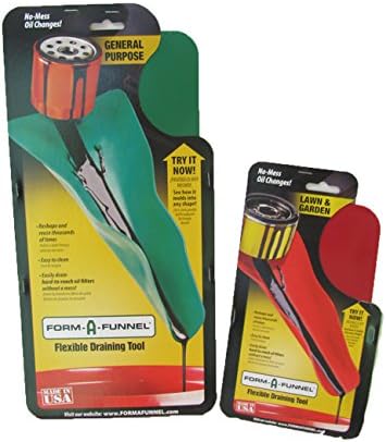Form-A-Funnel Flexible Draining Tool Kit for Easy Fluid Drainage